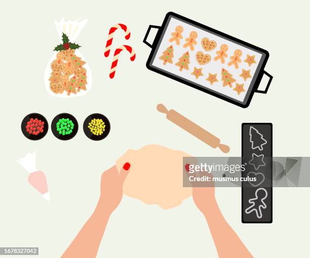 ilustraciones, imágenes clip art, dibujos animados e iconos de stock de galletas de navidad - anis