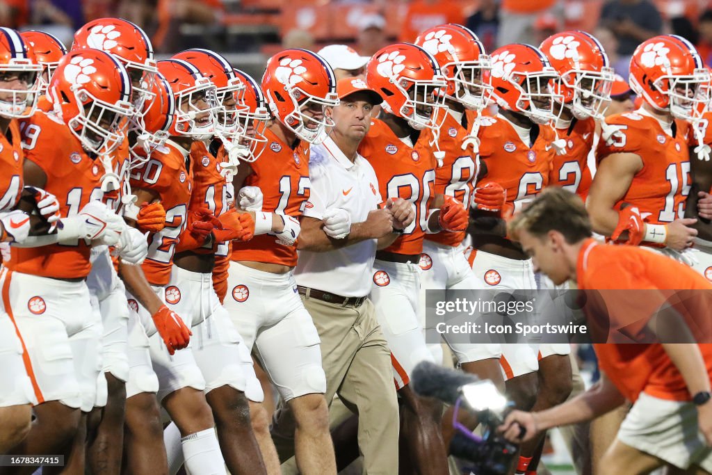 Gradel Clemson Clemson Tigers head coach Dabo Swinney during the Unity Walk during a ...