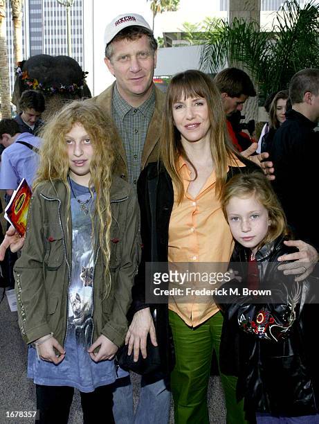 Actress Laraine Newman and her family attend the film premiere of The Wild Thornberrys at the Cinerama Dome on December 8, 2002 in Hollywood,...