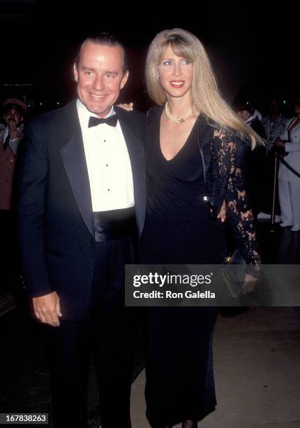 Actor Phil Hartman and wife Brynn attend the First Annual Comedy Hall of Fame Induction Ceremoy on August 29, 1993 at the Beverly Hilton Hotel in...