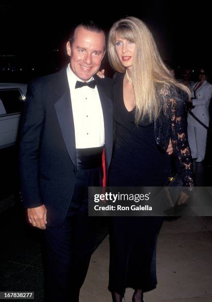 Actor Phil Hartman and wife Brynn attend the First Annual Comedy Hall of Fame Induction Ceremoy on August 29, 1993 at the Beverly Hilton Hotel in...