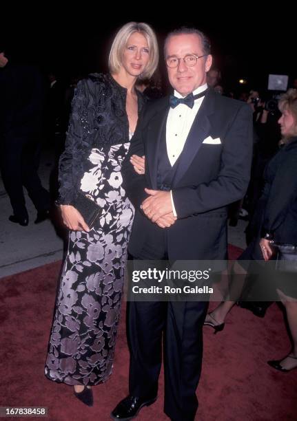 Actor Phil Hartman and wife Brynn attend the 10th Annual American Comedy Awards on February 11, 1996 at the Shrine Auditorium in Los Angeles,...