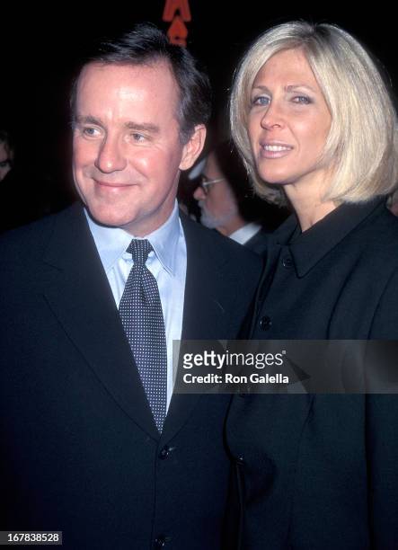 Actor Phil Hartman and wife Brynn attend the "Sgt. Bilko" Universal City Premiere on March 27, 1996 at the Cineplex Odeon Universal City Cinemas in...