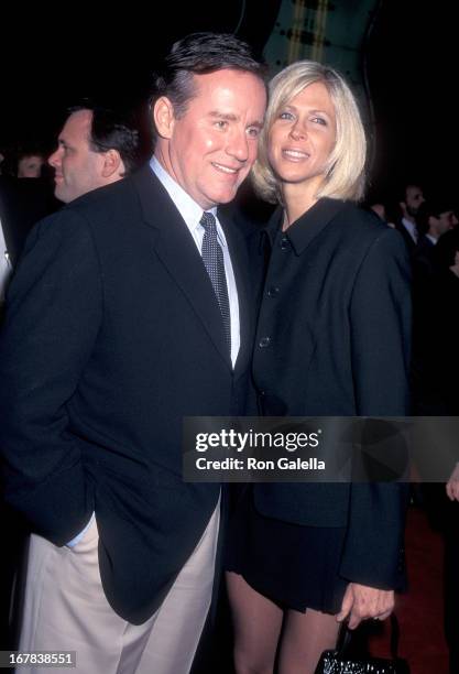 Actor Phil Hartman and wife Brynn attend the "Sgt. Bilko" Universal City Premiere on March 27, 1996 at the Cineplex Odeon Universal City Cinemas in...