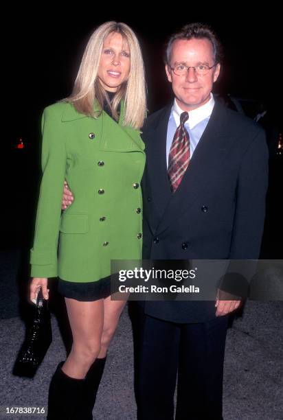 Actor Phil Hartman and wife Brynn attend the Neil Bogart Memorial Fund's Children's Choice Award Salute to David Foster on November 12, 1997 at the...