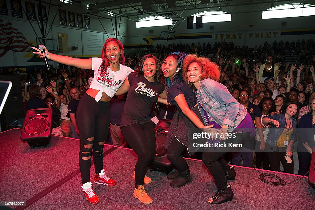 OMG GIRLZ Visits Round Rock, Texas Students With The Get Schooled Victory Tour