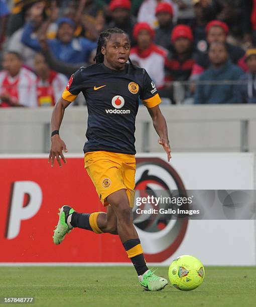 Siphiwe Tsabalala of Kaizer Chiefs during the Absa Premiership match between Ajax Cape Town and Kaizer Chiefs at Cape Town Stadium on May 01, 2013 in...