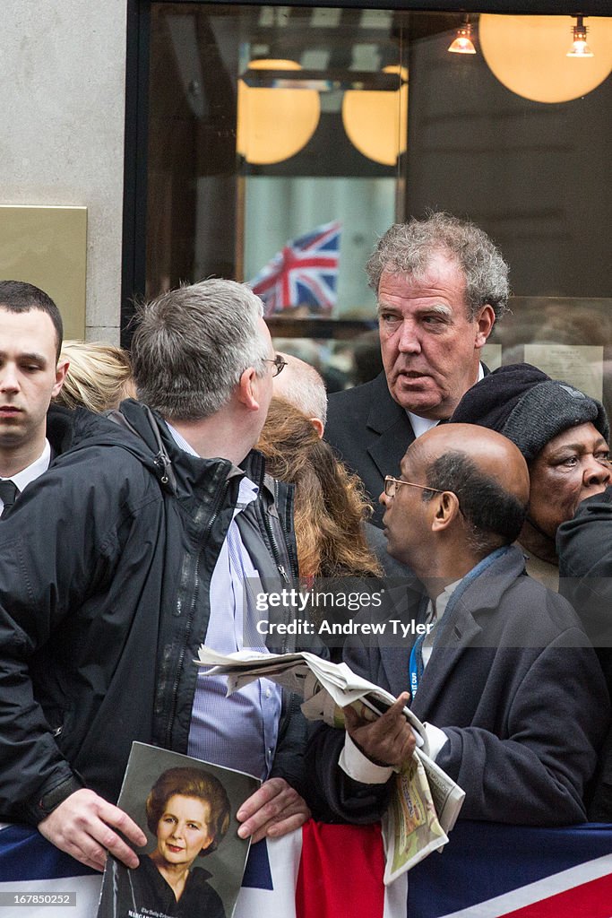 Jeremy Clarkson at Margaret Thatcher's Funeral