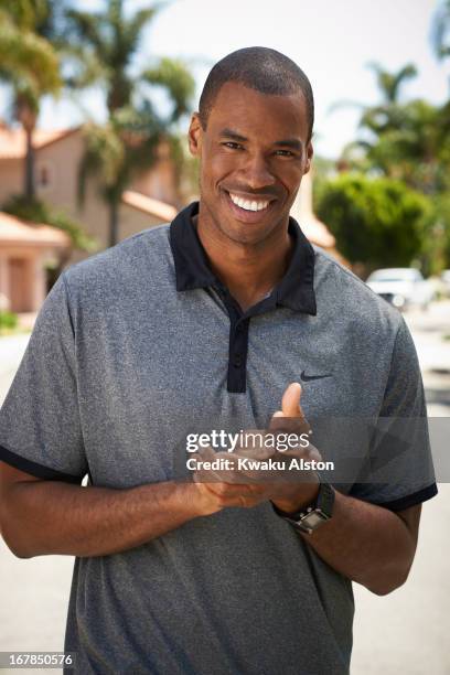 Basketball player Jason Collins is photographed for Sports Illustrated on April 25, 2013 in Los Angeles, California. CREDIT MUST READ: Kwaku...