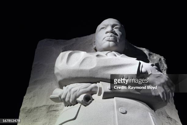 Dr. Martin Luther King, Jr. Memorial at night, in Washington, D.C. On APRIL 20.