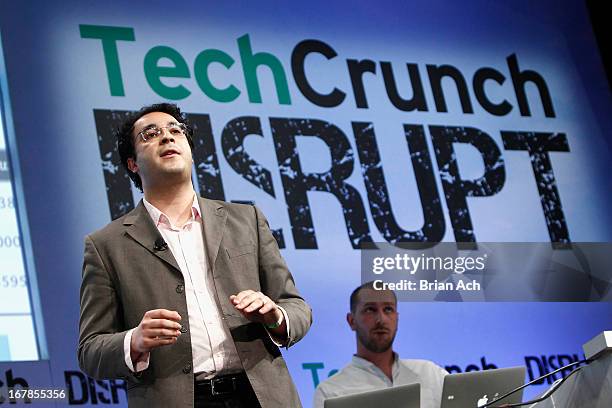 Enigma presents onstage at TechCrunch Disrupt NY 2013 at The Manhattan Center on May 1, 2013 in New York City.