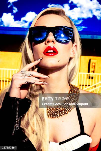 Singer Iggy Azalea is photographed for Blank Magazine on March 4, 2013 in Los Angeles, California. COVER IMAGE.