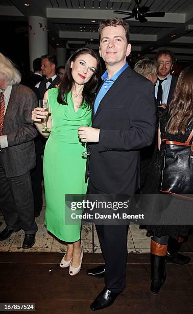 Cast members Josefina Gabrielle and Glyn Kerslake attend an after party celebrating the press night performance of the Menier Chocolate Factory's...