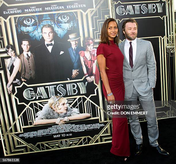 Alexis Blake and Joel Edgerton arrive at the World Premier of The Great Gatsby May 1, 2013 at Avery Fisher Hall at Lincoln Center New York. Leonardo...