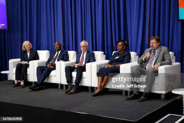 Ambassador Meg Whitman, CEO of Equity Bank James Mwangi, Executive Chairman of Milele Energy Jay Ireland, Managing Director at Exotic EPZ Jane...