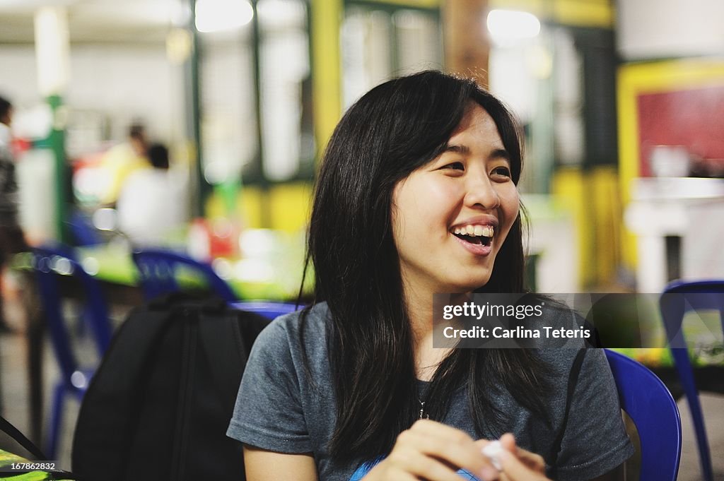 Woman in a "warung"