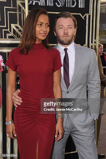 Alexis Blake and Joel Edgerton attend the "The Great Gatsby" world premiere at Avery Fisher Hall at Lincoln Center for the Performing Arts on May 1,...