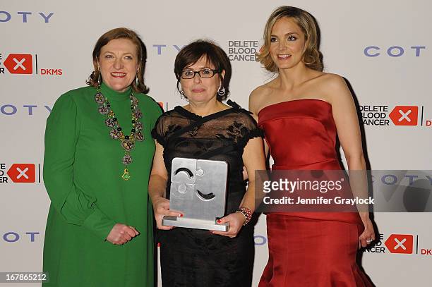 Bazaar editor-in-chief Glenda Bailey, Suzi Weiss-Fischmann and Co-Founder of Delete Blood Cancer Katharina Harf attend the 2013 Delete Blood Cancer...