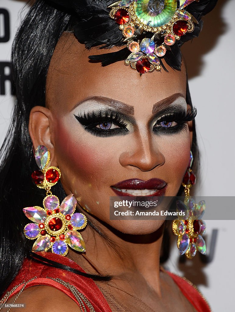 Drag queen Lineysha Sparx arrives at "Rupaul's Drag Race" Season 5