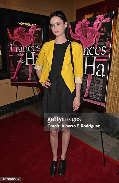 Actress Krysten Ritter attends a screening of IFC Films' "Frances Ha" at the Vista Theatre on May 1, 2013 in Los Angeles, California.