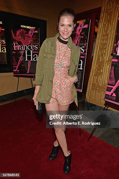 Actress Katie Aselton attends a screening of IFC Films' "Frances Ha" at the Vista Theatre on May 1, 2013 in Los Angeles, California.