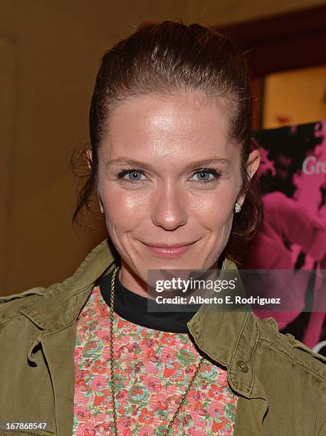 Actress Katie Aselton attends a screening of IFC Films' "Frances Ha" at the Vista Theatre on May 1, 2013 in Los Angeles, California.