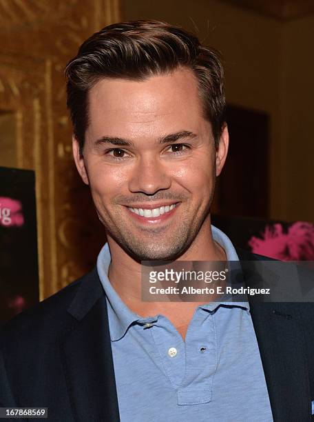 Actor Andrew Rannells attends a screening of IFC Films' "Frances Ha" at the Vista Theatre on May 1, 2013 in Los Angeles, California.