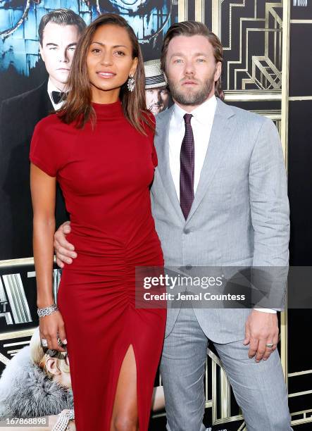 Alexis Blake and actor Joel Edgerton attend the "The Great Gatsby" world premiere at Avery Fisher Hall at Lincoln Center for the Performing Arts on...