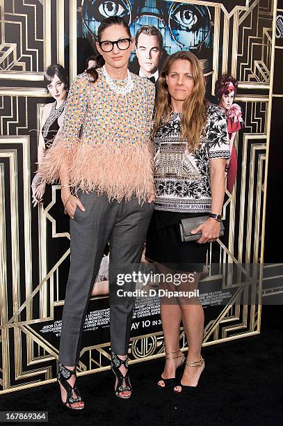 Jenna Lyons and Courtney Crangi attend "The Great Gatsby" world premiere at Alice Tully Hall at Lincoln Center on May 1, 2013 in New York City.