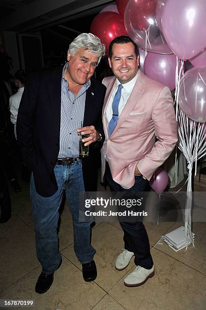 Comedians/TV personalities Jay Leno and Ross Mathews at "Roast and Toast with Ross Mathews" hosted by Target to celebrate the launch of Mathews' book...