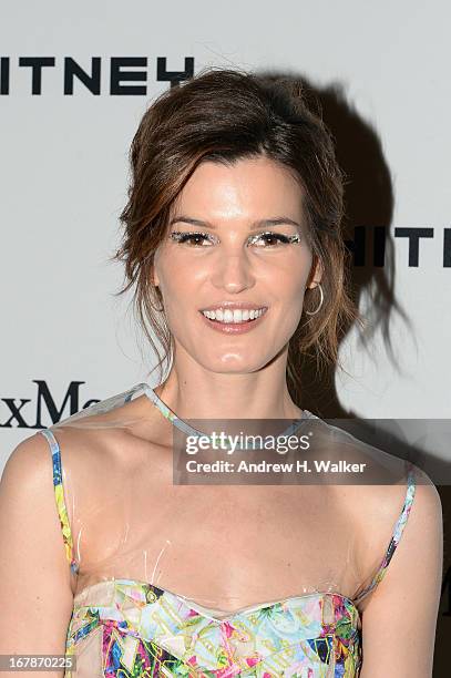 Model Hanneli Mustaparta arrives at the Whitney Museum Annual Art Party on May 1, 2013 in New York City.