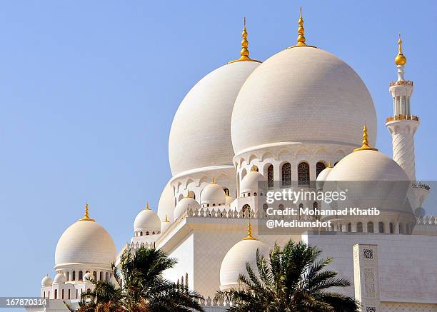 sheikh zayed mosque - sheikh zayed grand mosque stock pictures, royalty-free photos & images