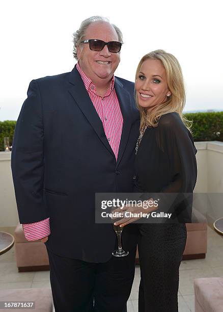John Carrabino and Brooke Davenport attend the David Webb Dinner in honor of LAXART at Sunset Tower on May 1, 2013 in West Hollywood, California.