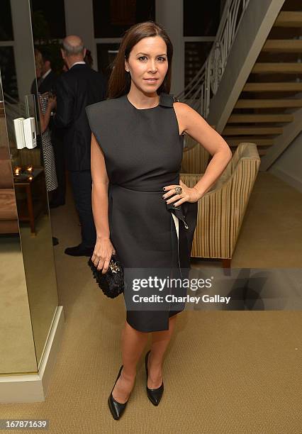 Monique Lhuillier attends the David Webb Dinner in honor of LAXART at Sunset Tower on May 1, 2013 in West Hollywood, California.