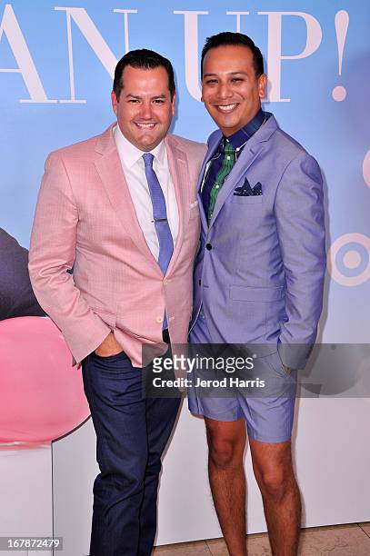 Comedian/TV personality Ross Mathews and stylist Salvador Camarena at "Roast and Toast with Ross Mathews" hosted by Target to celebrate the launch of...