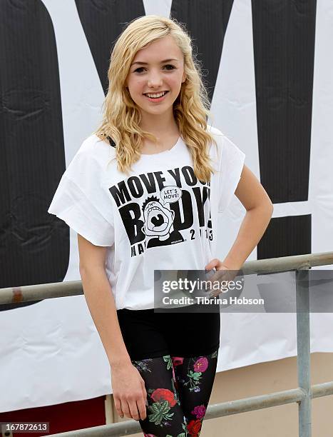 Peyton List attends the WAT-AAH! Foundation's 3rd annual move your body 2013 event on May 1, 2013 in Los Angeles, California.