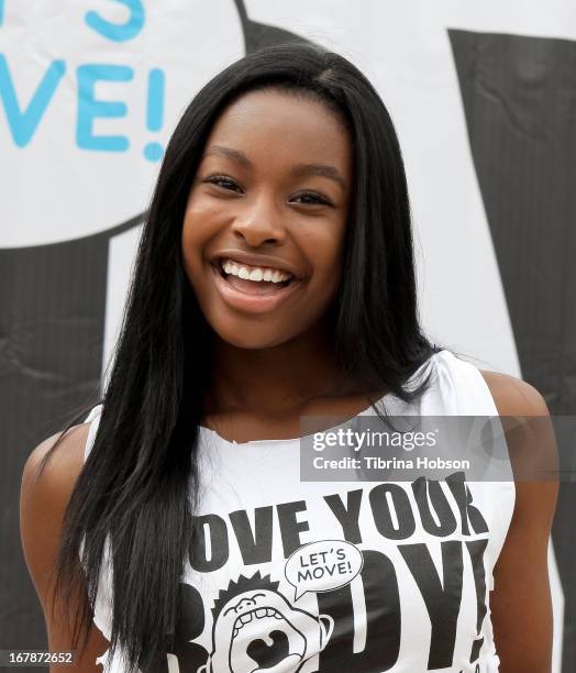 Coco Jones attends the WAT-AAH! Foundation's 3rd annual move your body 2013 event on May 1, 2013 in Los Angeles, California.
