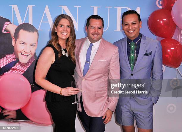 Target Divisional Merchandise Manager of Entertainment Anne Stanchfield, comedian/TV personality Ross Mathews and stylist Salvador Camarena at "Roast...