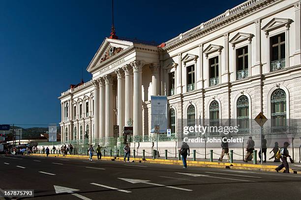 national palace, san salvador, el salvador - san salvador stockfoto's en -beelden