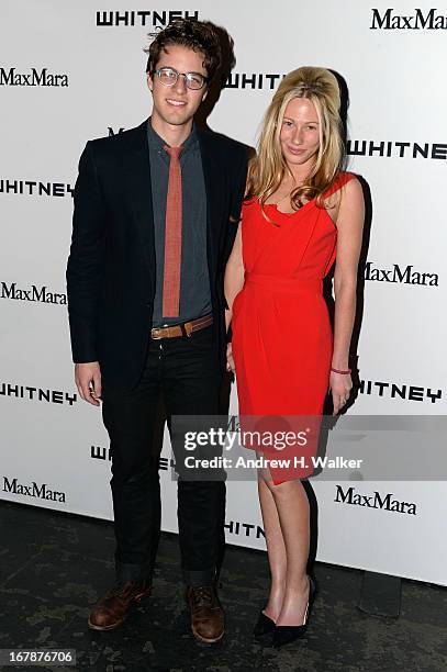 Filmmaker Henry Joost and Olivia Sandelman arrive at the Whitney Museum Annual Art Party on May 1, 2013 in New York City.