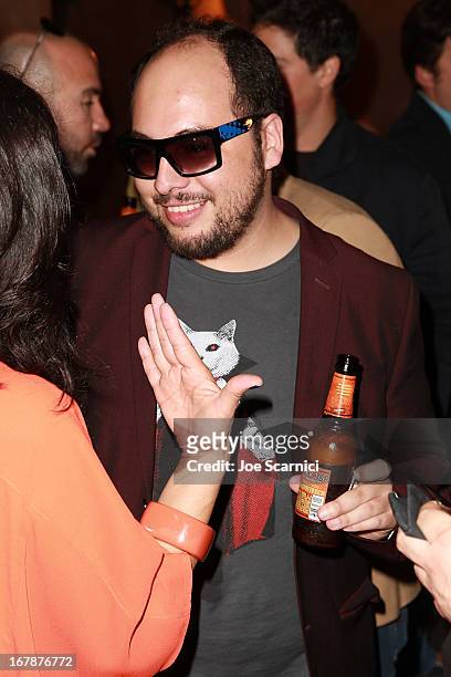 Director Nicolas Lopez attends the "AFTERSHOCK" premiere presented by Dimension Films and RADiUS-TWC in partnership with Fatburger & Shock Top -...