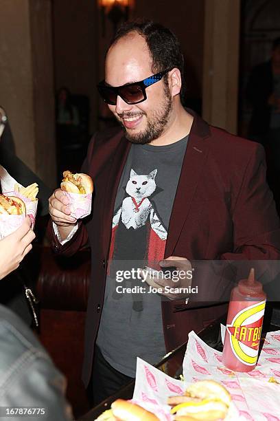 Director Nicolas Lopez attends the "AFTERSHOCK" premiere presented by Dimension Films and RADiUS-TWC in partnership with Fatburger & Shock Top -...