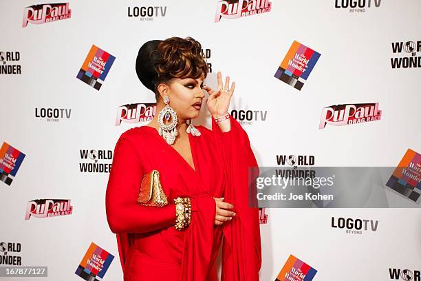 Drag performer Shannel attends "RuPaul's Drag Race" Season 5 Finale, Reunion & Coronation Taping on May 1, 2013 in North Hollywood, California.