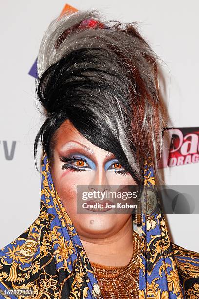 Drag performer Madame LaQueer attends "RuPaul's Drag Race" Season 5 Finale, Reunion & Coronation Taping on May 1, 2013 in North Hollywood, California.