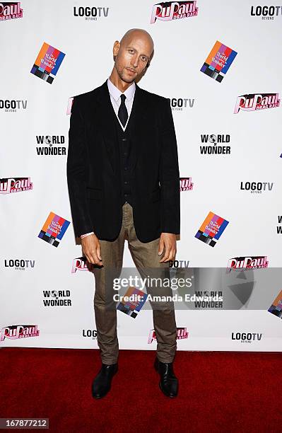 Fashion designer Santino Rice arrives at "Rupaul's Drag Race" Season 5 Finale, Reunion & Coronation Taping on May 1, 2013 in North Hollywood,...