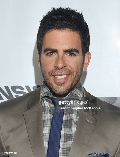 Actor Eli Roth arrives for the Aftershock premiere at Mann Chinese 6 on May 1, 2013 in Los Angeles, California.