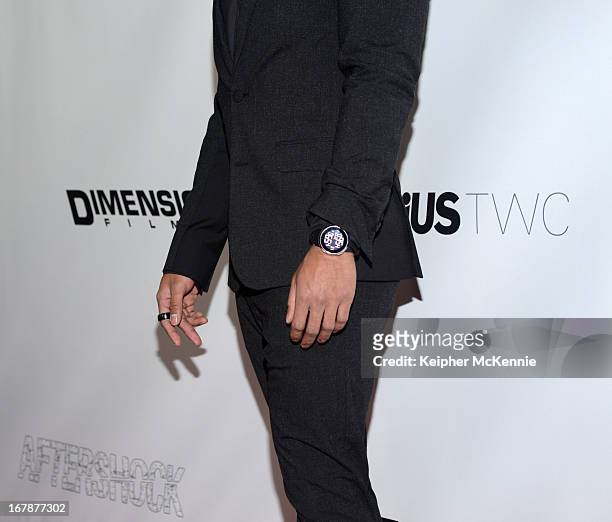 Actor Marvin Estrellado arrives for the Aftershock premiere at Mann Chinese 6 on May 1, 2013 in Los Angeles, California.
