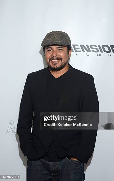 Actor Jacob Vargas arrives for the Aftershock premiere at Mann Chinese 6 on May 1, 2013 in Los Angeles, California.