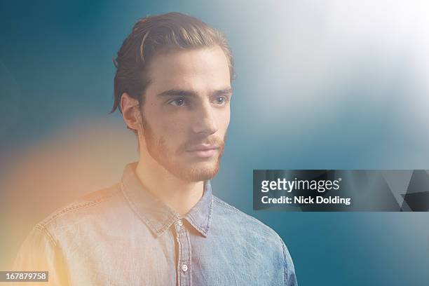 green portraits 0398 - man with white shirt stock pictures, royalty-free photos & images