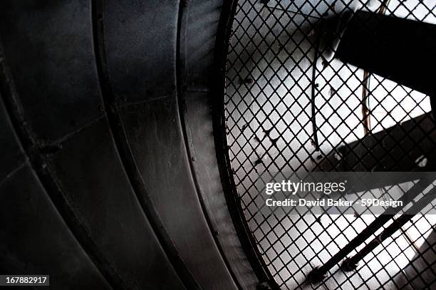 industrial jet extraction fan dimly lit - industrial fan stock pictures, royalty-free photos & images